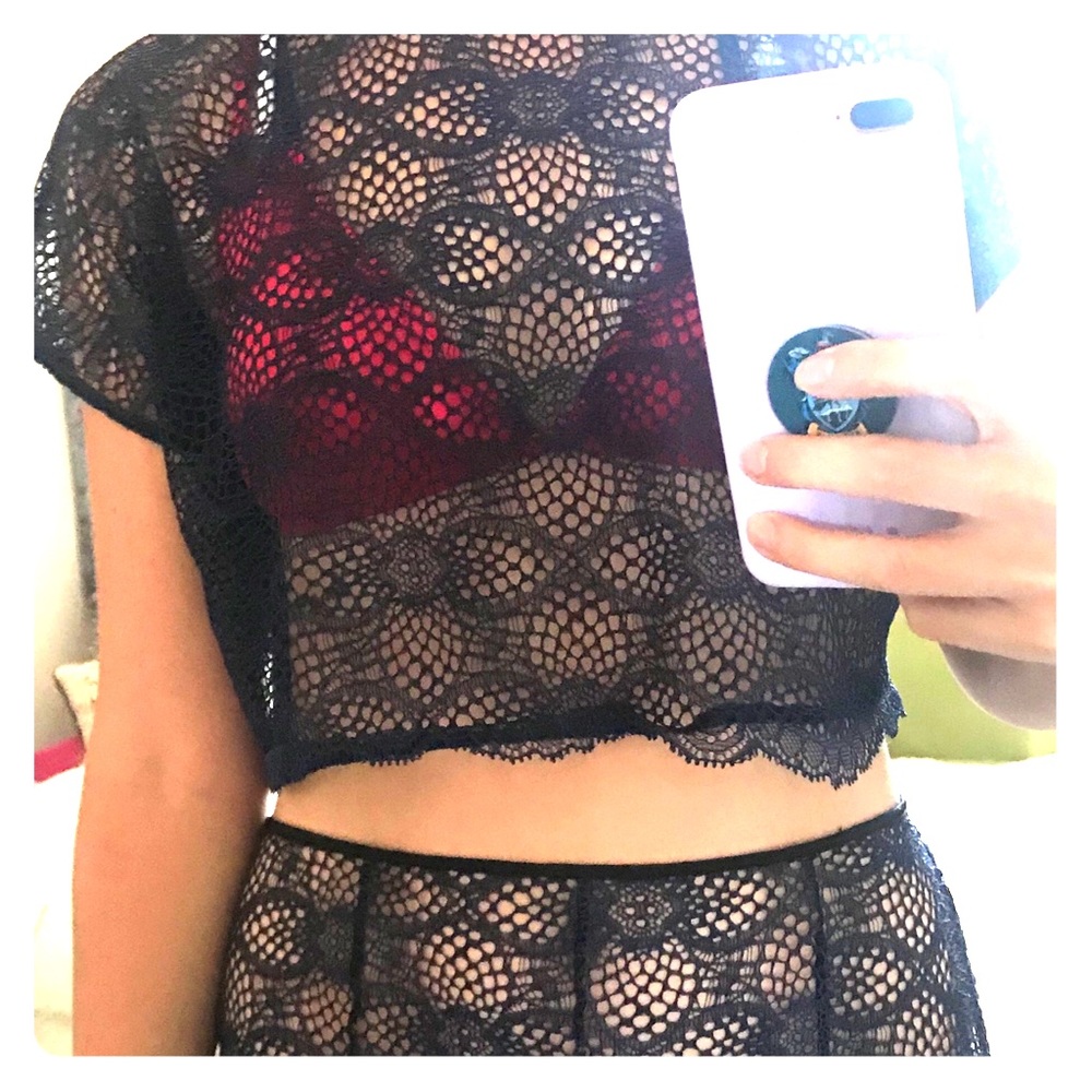 👙 Victoria’s Secret crochet lace beachy set